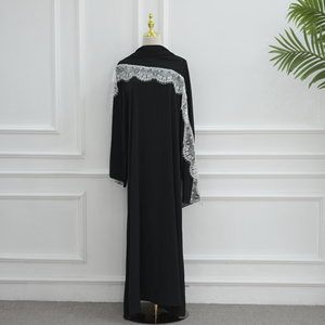 Loriya 2026 Ultimo Modello di Abaya in Stile Dubai con Design in Pizzo, Set Due Pezzi, Abito Musulmano da Donna con Hijab, Abbigliamento Islamico - Product Image 6