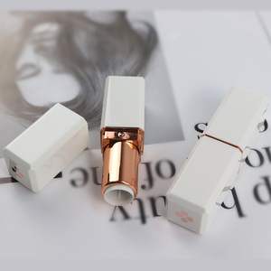 Tubos de Lápiz Labial Blancos con Forma de Trébol de Cuatro Hojas, 12.1mm, Envases Cosméticos de Plástico, 3.8g, Estampado en Caliente, Tubo Vacío Personalizable - Product Image 2