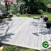 Planches de terrasse en WPC creuses emboîtables modernes, faciles à installer, imperméables, pour extérieur/piscine/jardin/balcon/patio/terrasse