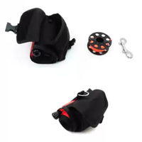 Kit complet DSMB de 6 pieds avec bouée de signalisation de surface, saucisse de sécurité de plongée en nylon 210D, bobine de 100 pieds avec mousqueton et sac de rangement