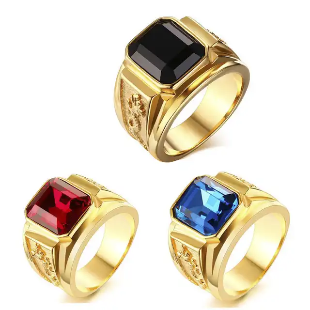 Buy SILVER SHINE SILVER SHINE Gold Plated Dedicated stylish Ring For Men Boy  Alloy Ring Online - Get 64% Off