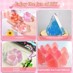 Colorful Transparent Jelly Wax Pinch DIY Material Plastic Package Set Kids Decompression Toy Unisex Artifact Stress Relief 14 - Product Image 3