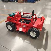 Promotion : Tondeuse à gazon SMT-T600 Premium sur chenilles 45 °   Tondeuse robotisée pour l'agriculture, largeur de coupe de 600 mm