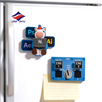Longzhiyu 20 ans d'expérience, figurine en caoutchouc silicone personnalisée, aimant de réfrigérateur, aimants de réfrigérateur en PVC rigide, figurine 3D, souvenirs touristiques