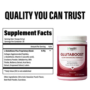 Poudre de Glutathion OEM Détox Soutien Hépatique Éclaircissement de la Peau Antioxydant Marque Privée Supplément GMP Vente en Gros - Product Image 3