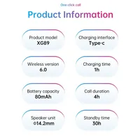 Lunettes Intelligentes Innovantes avec Logo Personnalisé en Usine, Casque Audio Étanche IPX-6, Contrôle Tactile, Traduction Intelligente IA