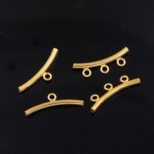 Tubo Curvo de <span class=keywords><strong>Oro</strong></span> de 14K de Buena Calidad con Anillo para Mujer, Accesorios de Bricolaje, Fabricación de Joyas, Hallazgos para Pulseras, Venta al por Mayor - Product Image 5