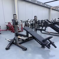 Bancs de musculation inclinés et plats en acier inoxydable à usage commercial pour l'entraînement des pectoraux