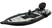 Planche à pagaie gonflable Geetone Pedal SUP, 335 cm, pour une personne, à utiliser en mer
