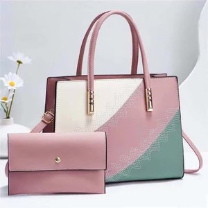 New 2 Pcs for Set Fashion Lady PU Leather Handbag Shoulder <b>Bag</b> Clutch Card Holder <b>Gift</b> - Product Image 2