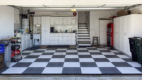 Revêtement de sol de garage en PVC antidérapant, robuste et moderne |   Dalles de sol de garage intérieures résistantes à l'usure, emboîtables et personnalisées, 3D