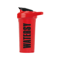 Bouteille de shaker de protéines en plastique pour le sport et la gym, personnalisable avec logo, pliable, de qualité supérieure, tendance et classique