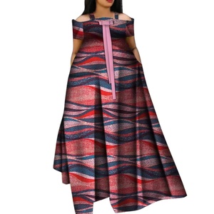 <span class=keywords><strong>Robe</strong></span> élégante grande taille pour femme, coupe trapèze ajustée, imprimé <span class=keywords><strong>wax</strong></span> africain, avec détail nœud, <span class=keywords><strong>Bazin</strong></span> Dashiki, tenue de soirée d'été 5271 - Product Image 3