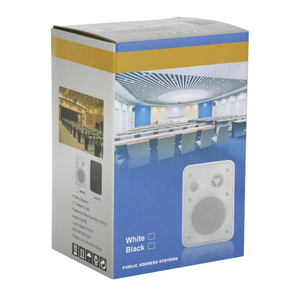 Haut-parleur mural 204A 4 pouces 20W noir de haute qualité avec crossover audio bidirectionnel et impédance 8 pour système de sonorisation - Product Image 6