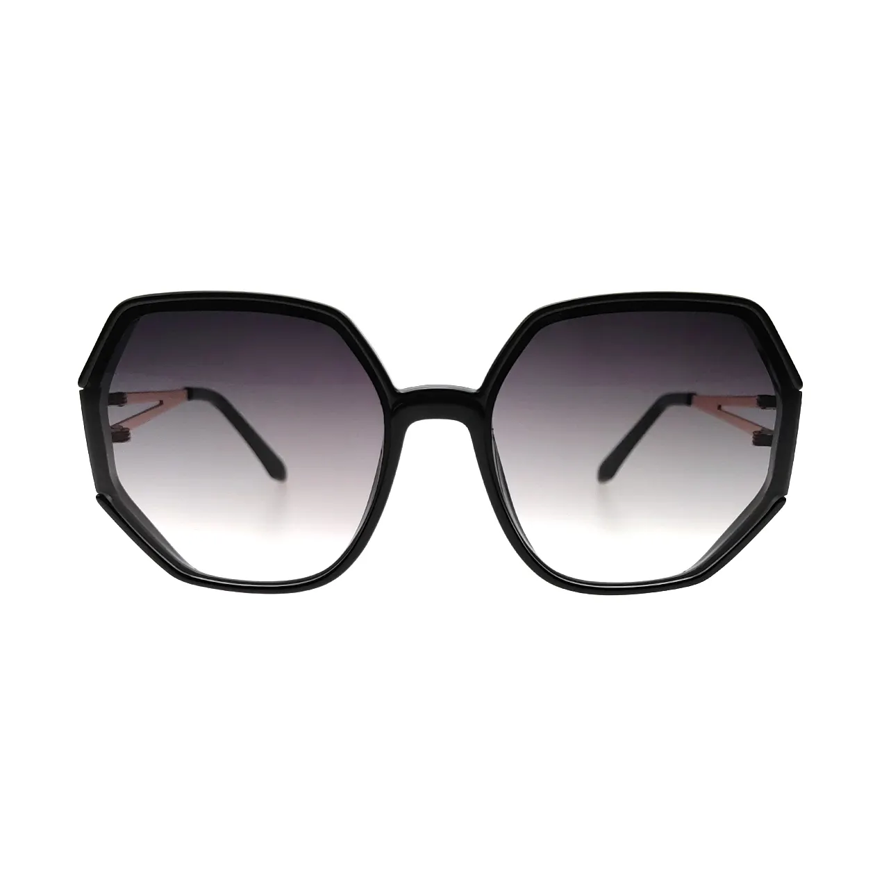 좋은 품질의 금속 사각형 선글라스 그라디언트 선글라스 여성 큰 프레임 새로운 스타일 대형 패션 선글라스