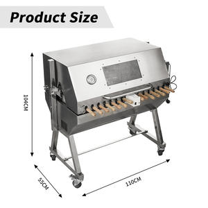 Asador Moderno Multiusos de Acero Inoxidable para Cordero Entero a la Parrilla - Product Image 2