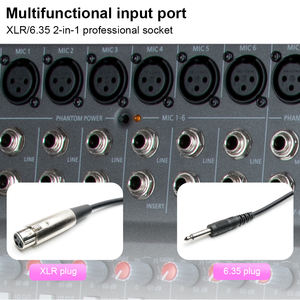 เครื่องขยายเสียง OEM DMX1400 ระดับมืออาชีพ กำลังขับ 1000 วัตต์ *2 ช่องสัญญาณ 14 ช่อง สำหรับดีเจ คาราโอเกะ พร้อมเครื่องขยายเสียงในตัว - Product Image 4