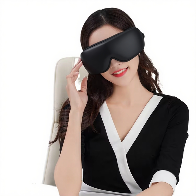 Wireless Bluetooth Foldable Eye Compress Mask with Cooling and Heating Function for Travel Use Eye Massager