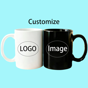 Anpassbares Logo Schwarze Tassen Geschenke Werbe geschenke Werbe keramik Kaffeetassen Gedruckte kunden spezifische Keramik becher Hersteller - Product Image 5