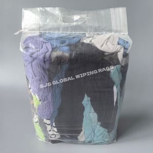 Chiffons en molleton colorés en coton à forte absorption d'huile et d'eau pour le nettoyage industriel, essuie-tout type sweat-shirt - Product Image 1