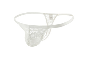 Sous-vêtements sexy en cuir taille haute pour hommes en tissu <span class=keywords><strong>PVC</strong></span> Offre Spéciale comprenant un <span class=keywords><strong>string</strong></span> et un bikini transparent pour hommes gais - Product Image 3