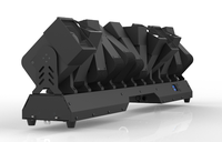Bluemoon 12x60w Colorado Curve Zoom Wash, Luces Multirrotatorias, Luz Estroboscópica, Barra de Luz LED RGBW, DMX512, Luz para DJ, Escenario, Club, Fiesta