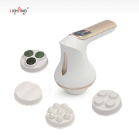 Máquina para quemar grasa del vientre inalámbrica LICHANG, martillo de masaje para esculpir el cuerpo, masajeador adelgazante de mano anticelulitis con calor