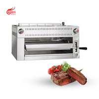 Grill à gaz en acier inoxydable commercial homologué ETL, broyeur à steak surchauffé, salamandre à gaz pour cuisine professionnelle (RCM-36U)
