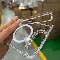 Nouvelle coque Duo pour iPhone, coque de téléphone transparente en acrylique avec charge magnétique pour iPhone 18 Duo Fold, coque transparente