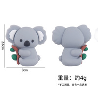Chaînes de sucettes pour bébé en perles de silicone, animaux de dessin animé, koala