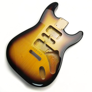 Cuerpo de <span class=keywords><strong>guitarra</strong></span> eléctrica ST de aliso macizo de 2 piezas con acabado Sunburst de 2 tonos personalizado <span class=keywords><strong>para</strong></span> kits de construcción de <span class=keywords><strong>guitarra</strong></span> DIY - Product Image 3
