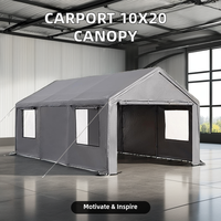 Abri de voiture extérieur robuste 12x20' avec structure en acier, imperméable, pour garage, stationnement et stockage