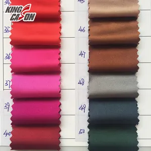 Kingcason toptan stokta Tela için 100% Polyester petek Yard saten ceket astar kumaş örgü saten kumaş elbise için