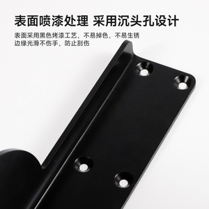 Betoci Flip-Up Panel Support Bracket Black Iron Durable Furniture Connector For Table Bar Counter Extension - Product Image 4