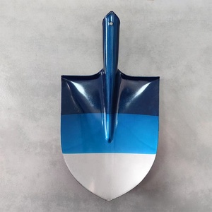 Bêche de jardin industrielle portable en acier au carbone à lame <span class=keywords><strong>ronde</strong></span> avec manche ergonomique pour le jardinage, le camping et l'utilisation sur la neige - Product Image 2