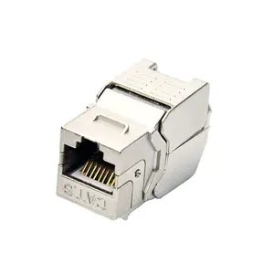 Connettore Cat7 ethernet jack schermato spina modulare rj45 scatola di giunzione di rete