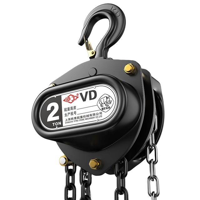 1 Ton 3 m Rotating Hand Manual Construction Block Elevator Chain Hoist