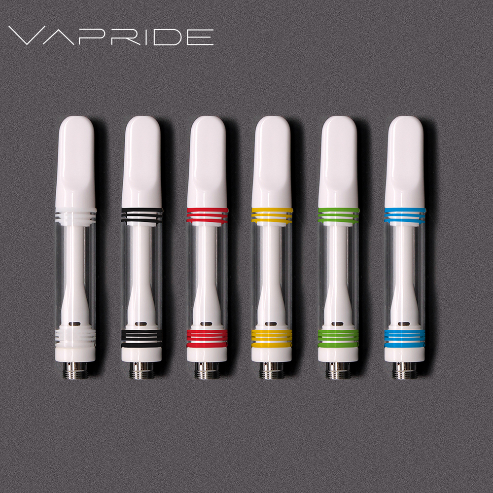 VAPRIDE Factory Wholesale Childproof 1ml/0.5ml Vape Cart Ceramic CBD Cartridge Atomizer