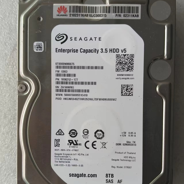 For 8TB 7200 RPM SAS 12Gbps Metal Enterprise Internal Hard Drive for Server