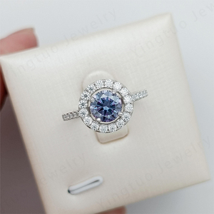 Anillo de Moissanita de 1 Quilate, Estilo Hip-Hop, 8.0 mm, <span class=keywords><strong>D</strong></span> VVS1, con Certificado GRA, Accesorio de Reloj de Moda - Product Image 4