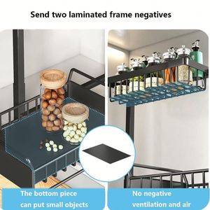 2 Tier Under Sink Organizer Kitchen Drawer <b>Shelf</b> Pullout <b>Shelves</b> Kitchen Under Cabinet Makeup Storage Cabinet Sliding Organizer - Product Image 3