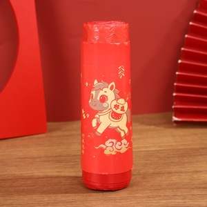 Sacs poubelles festifs de l'Année du Cheval, épais, à cordon, jetables, pour la maison, édition Nouvel An - Product Image 3