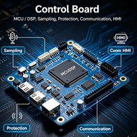 Carte mère d'onduleur haute puissance à double circuit imprimé avec contrôle DSP/MCU et puces IGBT/MOS