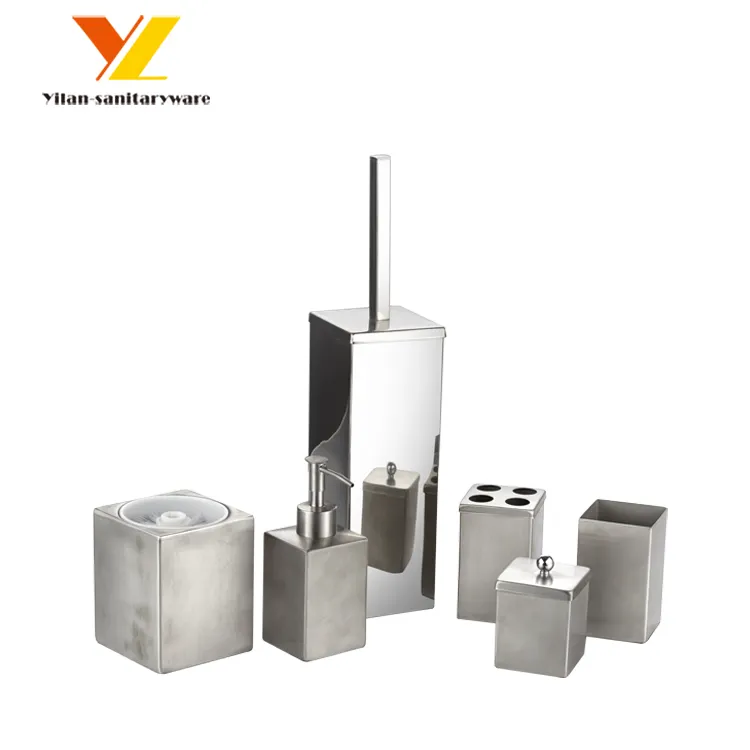 Set Bathroom Accessories Modern Accessory Bath Decoration Stand Toilet Stainless Steel Bathroom Accessories Sets