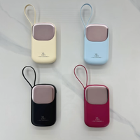 Câbles intégrés, station d'alimentation portable ultra-mince de grande capacité 10000mAh, sortie 22,5W, type-C, chargeur de téléphone portable, livraison rapide