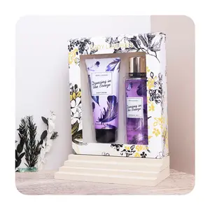 Mothers day 250ml woman parfum and 200ml body lotion bath set private label