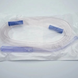 Tube d'aspiration manuel jetable Yankauer avec poignée, embout d'aspiration en acier Yank Stick, alimentation manuelle - Product Image 2