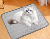 Coussin rafraîchissant pour animaux de compagnie en soie glacée, confortable et respirant, imperméable, pour chat et chien, avec support lombaire et coussin de siège – Idéal pour l'été