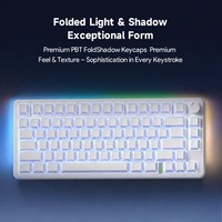 Clavier mécanique sans fil FC75 PRO à trois modes avec bouton intelligent, latence ultra-faible, taux de polling ultra-élevé, disposition 75 %, 80 touches