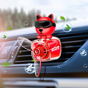 Chien élégant pilote de voiture hélice rotative diffuseur sortie <span class=keywords><strong>d</strong></span>'<span class=keywords><strong>air</strong></span> parfum accessoire de voiture <span class=keywords><strong>d</strong></span>ésodorisant de voiture anti-rayures <span class=keywords><strong>pour</strong></span> <span class=keywords><strong>Van</strong></span> - Product Image 6